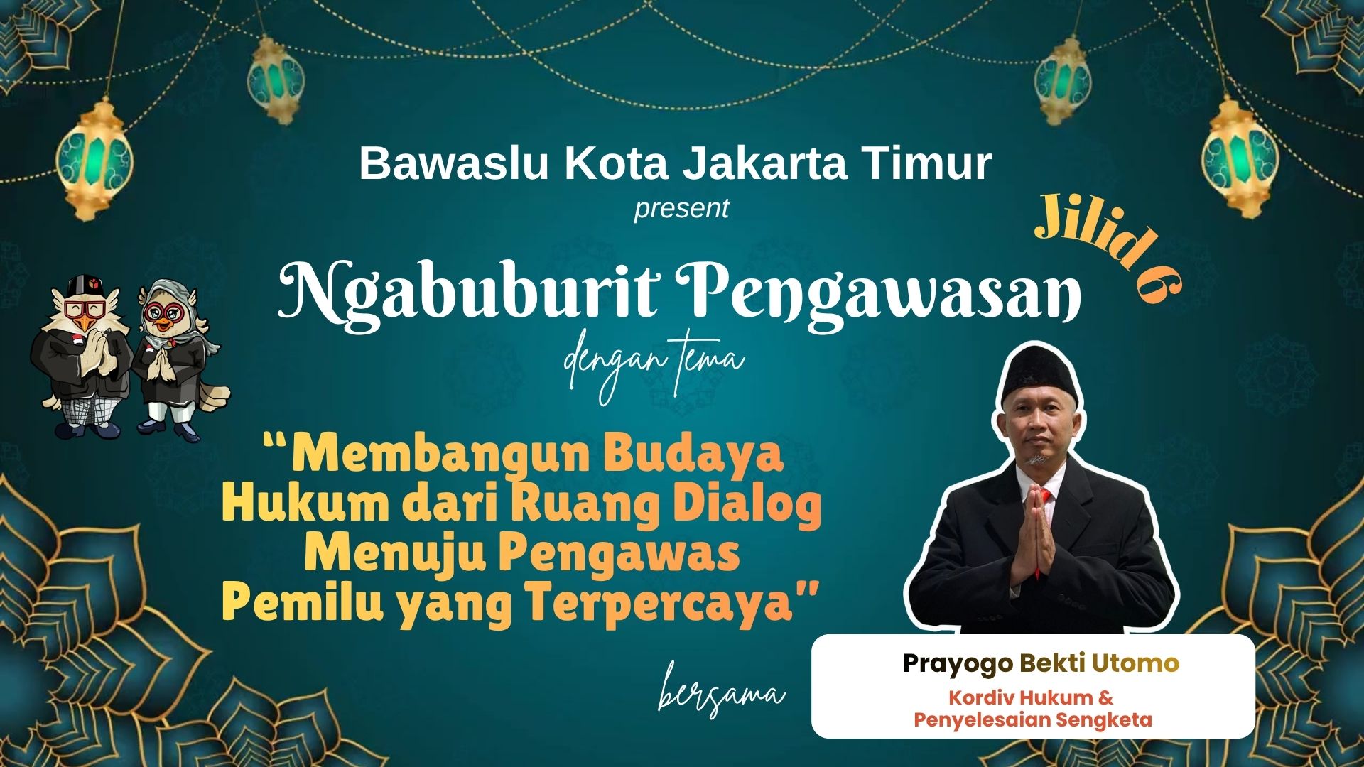 Ngabuburit Pengawasan: Prayogo Bekti Utomo Ajak Warga Perkuat Budaya Hukum Pemilu Lewat Ruang Dialog
