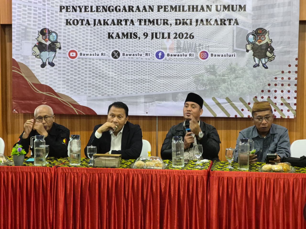 Bawaslu Jakarta Timur Kembali Hadiri dan Membantu Kepanitiaan Sosialisasi Pengawasan Partisipatif Bawaslu RI