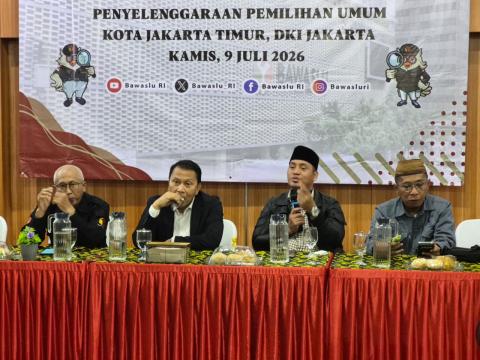 Bawaslu Jakarta Timur Kembali Hadiri dan Membantu Kepanitiaan Sosialisasi Pengawasan Partisipatif Bawaslu RI