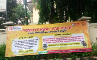 Bawaslu Jakarta Timur Launching Posko Kawal Hak Pilih Pada Pemilihan Serentak 2024