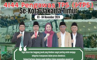 Bawaslu Kota Jakarta Timur Lantik 4.144 Pengawas TPS untuk Pilkada Serentak 2024
